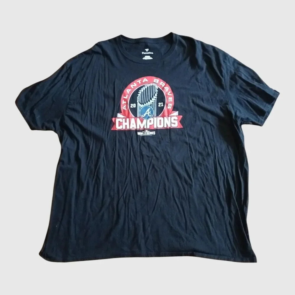 Atlanta Braves Lot of 4 Graphic Short Sleeve Tees Fanatics Size 4XL